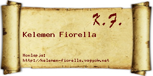 Kelemen Fiorella névjegykártya